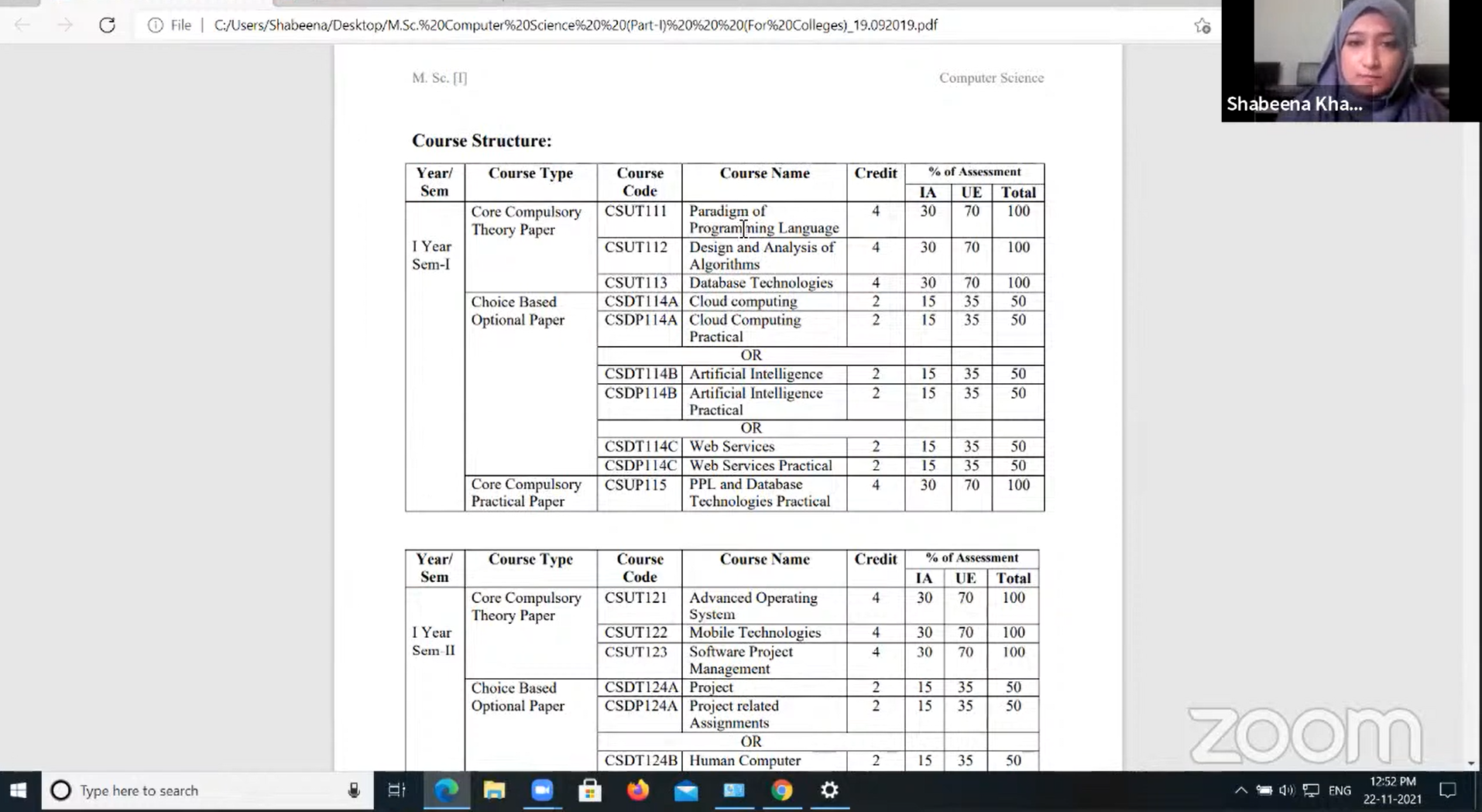 M.Sc. Computer Science Student Induction Program (SIP) – POONA COLLEGE